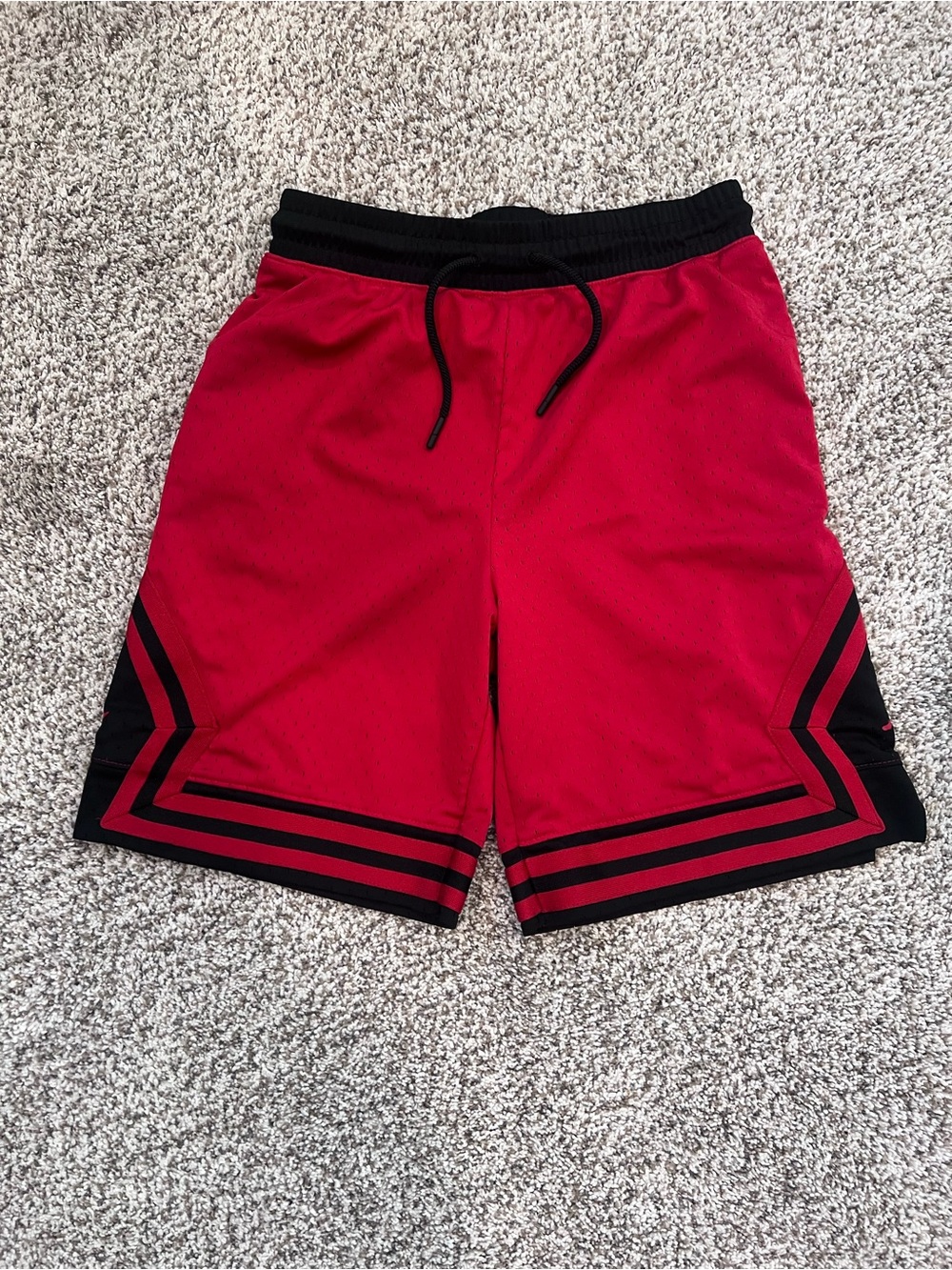 Jordan Red & Black Athletic Shorts